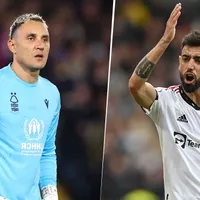El insólito reclamo que Bruno Fernandes le hizo a Keylor Navas