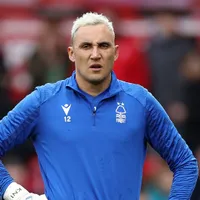 Keylor Navas con la camiseta del Nottingham Forest.