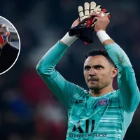 Keylor Navas vuelve a los entrenamientos con nuevo look