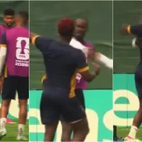 De frente a las cámaras: El video de la pelea de dos jugadores de Panamá en pleno entrenamiento del Mundial 2026