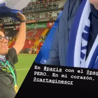 El amor de Adal Ramones por Cartaginés: “Messi vente a Cartago”