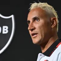 Keylor Navas en su presentación como jugador de Newell's Old Boys.