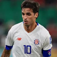 Ruiz representando a la selección costarricense en el mundial