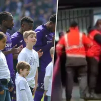 Fanáticos del Anderlecht de Michael Murillo embistieron la sala de prensa tras perder [VIDEO]