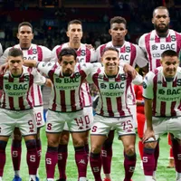 El equipo de Saprissa ante Vancouver Whitecaps.