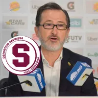 Juan Carlos Rojas en conferencia de prensa.
