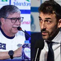 David Dóniga y Bolillo Gómez en conferencia de prensa.