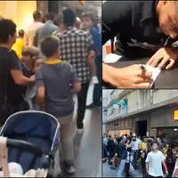 Locura en Cádiz por un autógrafo del "Choco" Lozano