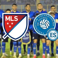 Escudos de la MLS y la Selección de El Salvador.