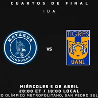 Motagua vs. Tigres UANL: el favorito de las casas de apuestas para la ida de los cuartos de final de la Concachampions 2023