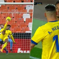 Choco Lozano marca un golazo de chilena para el Cádiz [VIDEO]