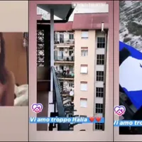 Colgó la bandera de Honduras en su balcón, y sus vecinos la hicieron llorar de emoción