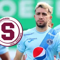 Agustín Auzmendi con la camisa de Motagua.
