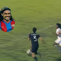 Juan Pablo Sorín se rinde ante un golazo de Victoria Meza de El Salvador Sub 20