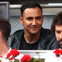 Keylor Navas sacó su lado tenístico junto a otras figuras del Real Madrid