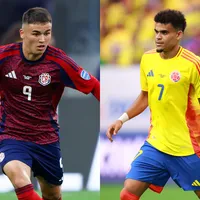 seleccion costa rica-seleccion colombia-manfred ugalde-luis diaz