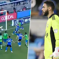 Alex Roldán terminó como portero y se lució con una atajada [VIDEO]