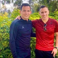 Marco Pappa y el Chaco Giménez se sacaron una foto juntos en Guatemala