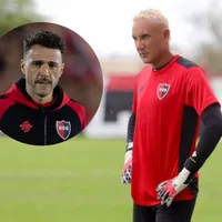 Keylor Navas y Mariano Soso en Newell's.