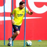 Con Lionel Messi a la cabeza, el Barcelona regresó a los entrenamientos