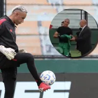 Keylor Navas fue filmado después del partido.