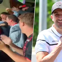 ¡Desahogo total! La efusiva reacción de Agustín Lleida ante agónico triunfo de Alajuelense (VIDEO)