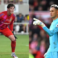 Nicholas Hagen y Keylor Navas.