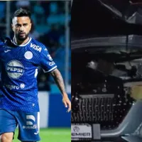 Acá cómo quedó el auto: Droopy Gómez más tres jugadores de Motagua sufren terrible accidente y este es su estado de salud