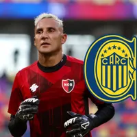 Keylor Navas con la camiseta de Newell's.