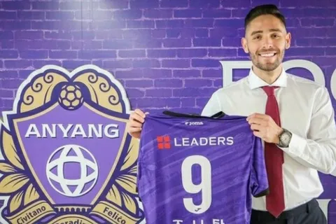 Oficial: Jonathan Moya fue comprado por el Anyang FC
