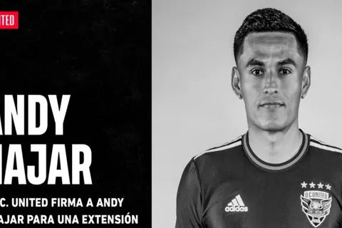 DC United anunció la renovación contractual de Andy Najar