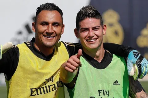 Keylor Navas y James Rodríguez vuelven a coincidir tras su etapa en el Real Madrid