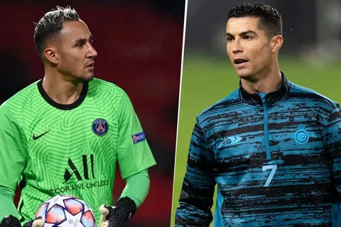 El sobrio saludo de Cristiano Ronaldo a Keylor Navas en PSG vs. Riyadh Season (VIDEO)