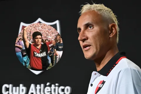 Grande entre los grandes: Keylor Navas hace historia en Newell's por encima de Maradona.