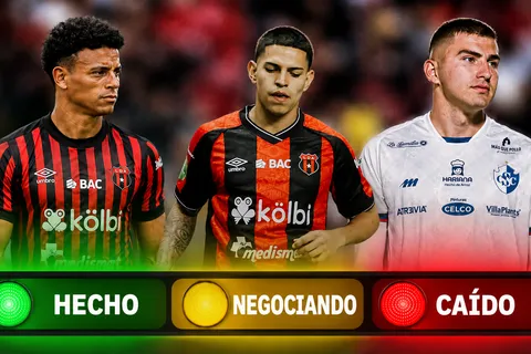 El semáforo del mercado en Alajuelense: Roan Wilson, Alejandro Bran, Yeison Molina, Fernán Faerron, Kenneth Vargas y más
