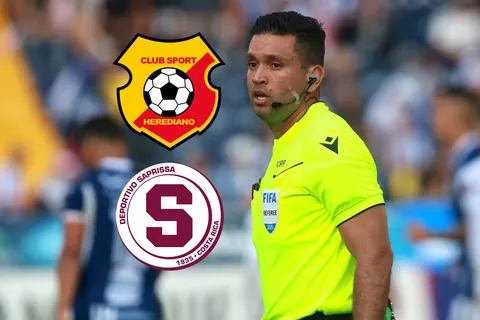 herediano-saprissa-david gomez-arbitro final vuelta