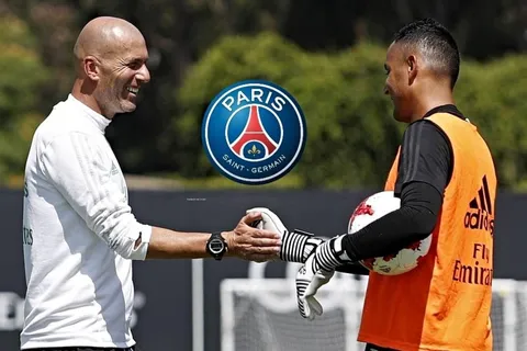 Keylor Navas y Zinedine Zidane podrían reencontrarse en PSG