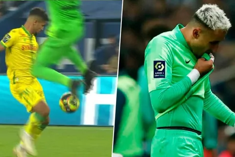 Keylor Navas se fue expulsado por una brutal patada [VIDEO]