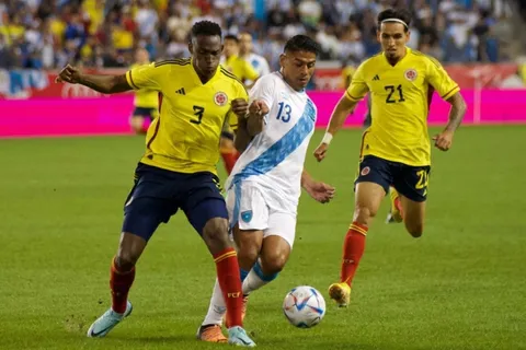 Guatemala cae goleada ante Colombia