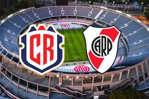 El escudo de la Selección de Costa Rica y el de River Plate.