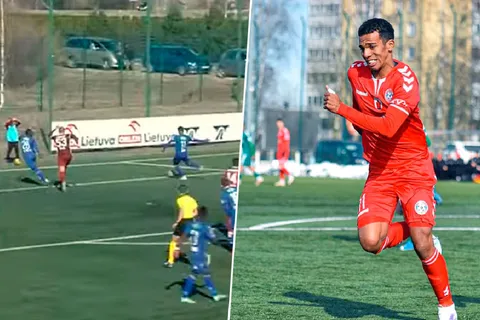 Ariagner Smith marca su primer gol en Lituania [VIDEO]