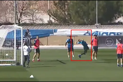 Keylor Navas la sigue rompiendo en los entrenos de Real Madrid ¡Que atajada!