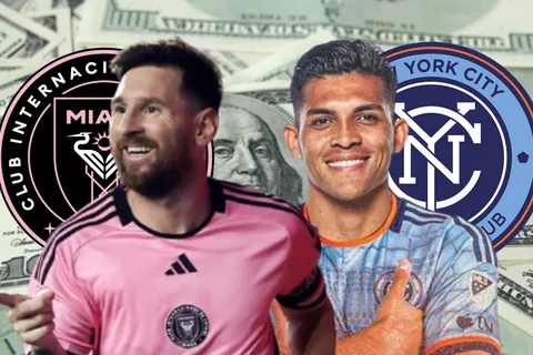 Alonso Martínez en New York City FC y Lionel Messi en Inter Miami.