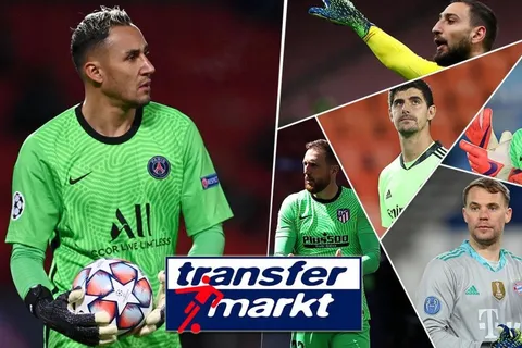 Transfermarkt: el valor de Keylor Navas contra otros arqueros de equipos top
