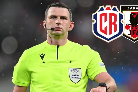 Árbitro inglés dirigirá el partido de Costa Rica ante Japón