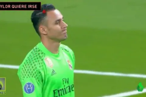 "Keylor Navas se harta" - dicen en televisión de España