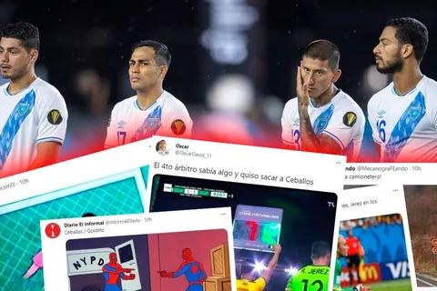 Los memes que dejó la eliminación de Guatemala contra Guadalupe