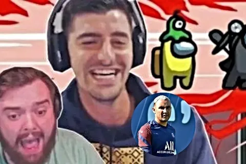 Keylor Navas filtraba alineaciones del Madrid, insinuó el youtuber Ibai LLanos acompañado por Courtois