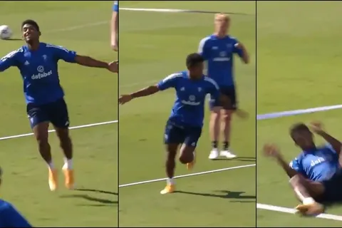 Viral: “Choco” Lozano hizo un festejo peculiar tras anotar en entreno del Cádiz