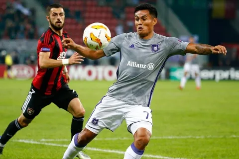Andy Najar extendió racha adversa de Anderlecht desde su regreso